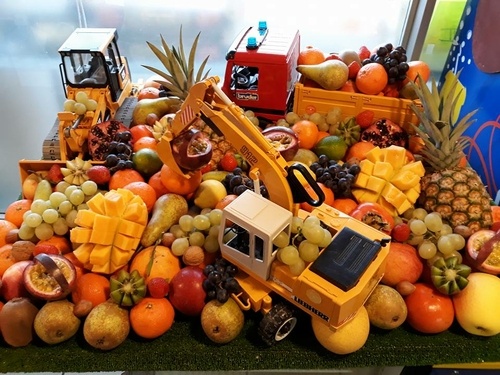 Plateau de fruits original à Bellac